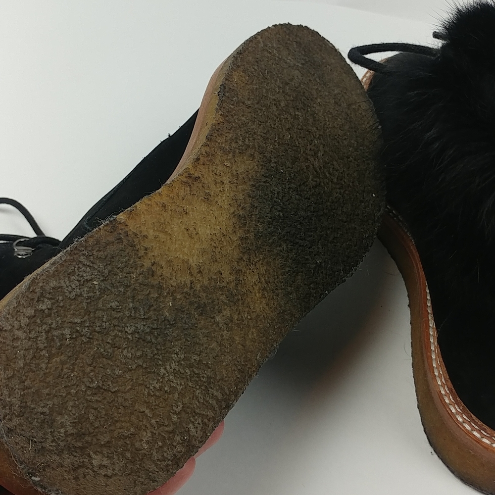 Botkier Black Suede Fur Winter Boots - Picture 5 of 9